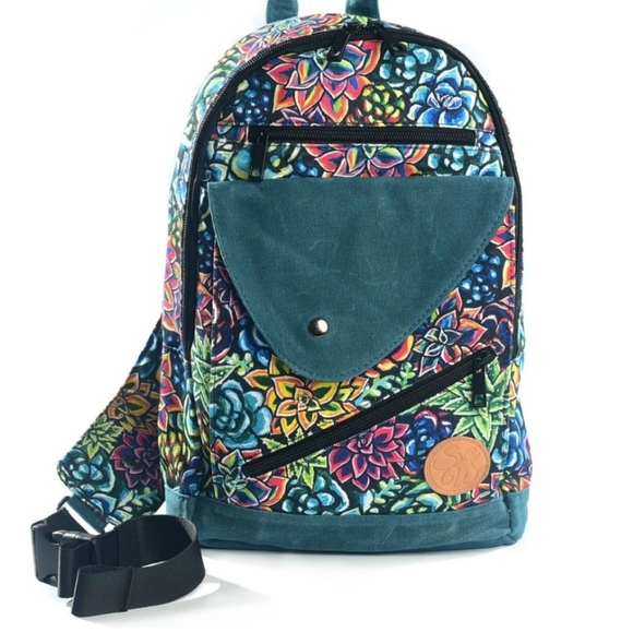 Sipsey Wilder | Colorful Succulent Sling Backpack - Picture 11 of 12